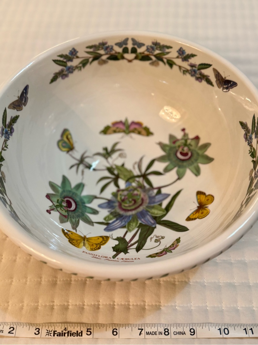 Portmeirion Botanic Garden Blue Passion Flower mixing bowl